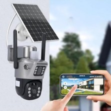 Hakay 4g Güneş Enerjili Yüksek Çözünürlüklü Güvenlik Kamerası