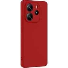 CT Stones Newface Xiaomi Redmi Note 14 4g Kılıf First Silikon - Kırmızı