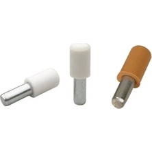 Hakay Metal Başlı Raf Pimi - 5mm, 25 Adet, Kahverengi