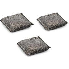 Hakay Paslanmaz Telli Bulaşık Süngeri, 3 Adet