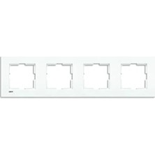 Hakay Dört Gözlü Beyaz Duvar Çerçevesi