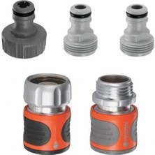 Hakay 5 Parça Bahçe Hortum Konnektör Seti, 1.3-1.6 cm Hortum Için