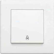 Hakay Beyaz Zil Anahtarı - Kullanışlı ve Şık Tasarım