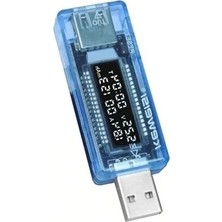 Hakay USB Voltmetre Ampermetre LED Gösterge Gerilim Ölçer