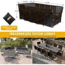 Hakay Su Geçirmez ve Nefes Alabilen Bahçe Mobilyası Örtüsü - 250X210X90 cm