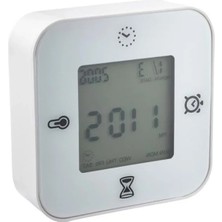 Hakay 4 Fonksiyonlu Beyaz Masa Saati, Alarm ve Zamanlayıcı