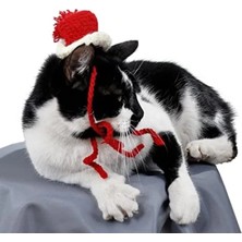 Hakay Yılbaşı Temalı Örme Kedi Şapkası - Üniseks