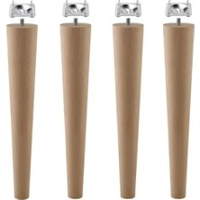 Hakay Ahşap Mobilya Ayağı, 4 Adet, 50 Cm, M8 Civatalı