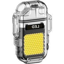 Hakay USB Şarjlı Çok Fonksiyonlu Çakmak ve Fener