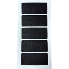 Hakay 4 x 9 cm Yapışkanlı Siyah Keçe, 5 Adet