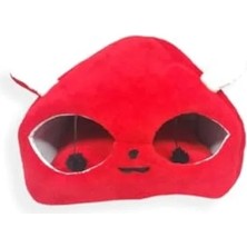 Hakay Kedi Kafalı Büyük Kedi Evi Yuvası, Kırmızı, 55 x 55 cm