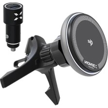 Hakay Araç Içi Telefon Tutucu | 15W Hızlı Kablosuz Şarj