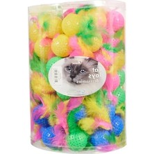 Hakay Evcil Hayvanlar Için 100 Adet Tüylü Top