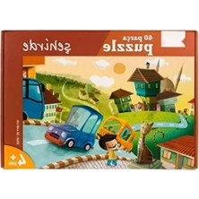 Hakay 40 Parça Şehir Temalı Puzzle Seti