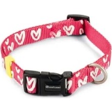 Hakay Pembe Renkli Köpek Tasması, 35-50 Cm, 20 mm