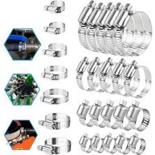 Hakay 10 Adet Metal Ayarlanabilir Hortum Kelepçesi Seti