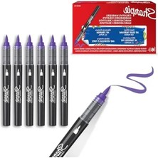 Hakay Fırça Uçlu Akrilik Markör - Lila Renk