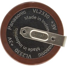 Nuveden Panasonic VL-2330/HFN 180 Derece 3V Lithium Şarjlı Pil