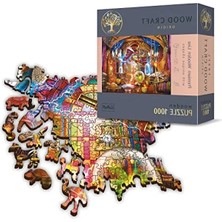 Hakay 1000 Parça Ahşap Yapboz - Hayvan Figürleri Seti