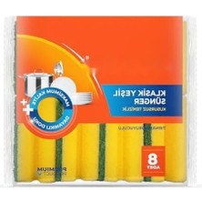 Hakay Tırnak Koruyuculu Bulaşık Süngeri - 8'li Paket