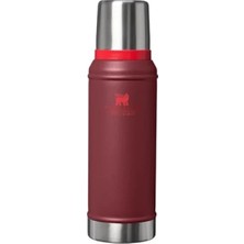 Hakay Klasik Vakumlu Paslanmaz Çelik Termos | 0,94 Lt | Koyu Kırmızı