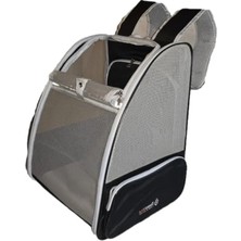 Hakay Nefes Alabilir ve Genişleyebilir Kedi/köpek Seyahat Çantası - Siyah