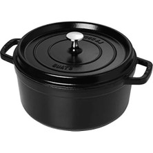 Hakay Döküm Tencere, Siyah, 24 cm