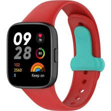 Nuveden Xiaomi Redmi Watch 3 Origin Silikon Kordon (Saat Değildir) - Kırmızı