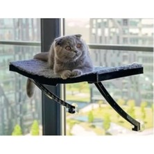 Hakay Vantuzlu Plastik Kedi Yatağı, Antrasit Renk