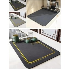 Hakay Kaymaz Tezgah Üstü Bulaşık Kurutma Matı - 40X50CM