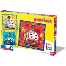 Hakay 3 Adet 48 Parça Puzzle - Eğlenceli Oyun Seti