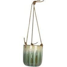 Hakay 7 cm Çapında Askılı Seramik Saksı - Ocean Renk