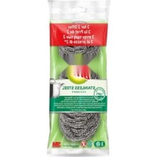 Hakay 3'lü Paslanmaz Çelik Ovma Teli Seti