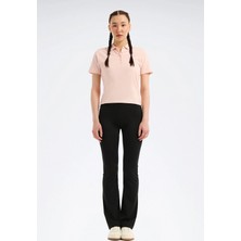 Reebok Id Fıtted Polo Pembe Kadın Kısa Kol T-Shirt