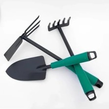 Hakay 3 Parçalı Metal Bahçe Hobi Seti: Çapa, Tırmık ve Kürek