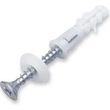 Hakay Korniş Montaj Seti - Dübel, Vida, Pul (10 Adet)