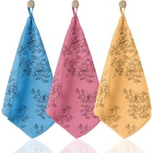 Hakay Premium Desenli Kadife Mutfak Bezi - Leke Tutmaz-Koku Yapmaz (3 Adet)