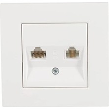 Hakay Beyaz Datanümeris Cat6 ve Cat3 Uyumlu Pratik Kablo