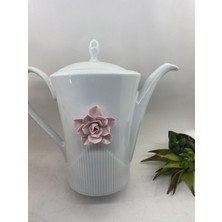 PremiumPort Şık ve Dayanıklı Porselen Demlik, Sıcacık Çay Keyfi Için Ideal