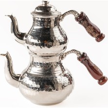 PremiumPort Bakır Demlik Büyük Boy Çaydanlık ile Zarif ve Şık Sunumlar