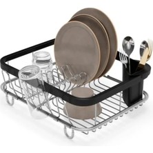 Hakay Çok Fonksiyonlu Tabak Standı, Siyah/nikel Metal