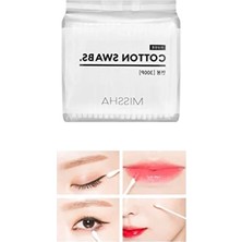 Hakay Çift Taraflı Yüzde Yüz Saf Pamuklu Temizlik Çubuğu - 300 Adet