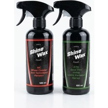Shine Wax Jant Temizleyici & Lastik Parlatıcı Jel 500 ml 2'li Set