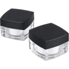 Hakay 5 ml Krem Kavanozu - Akrilik Kozmetik Kutusu 2'li Set