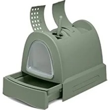 Hakay Kapalı Kedi Tuvaleti, Ikinci Yaşam Çekmeceli 40 x 42.5 x 56 cm