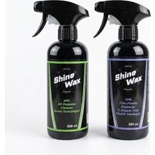 Shine Wax Demir Tozu Temizleyici & Lastik Parlatıcı Sprey 500 ml 2'li Set