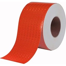 Hakay 3 Metre Reflektif Fosforlu Ikaz Bandı - 10 cm Kırmızı