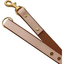 Hakay Dayanıklı Deri Köpek Gezdirme Kayışı (Pembe)