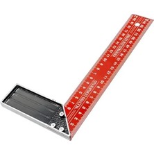 Hakay 250 mm Alüminyum Marangoz Gönye - Metal Gövde