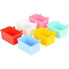 Hakay Kuşlar Için Küçük Mama ve Kum Kabı - 4 Adet